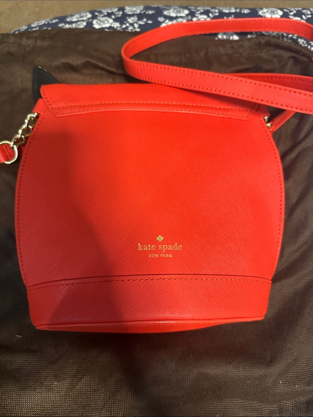 kate spade Red and Cream Fox Crossbody Shoulder Bag - Picture 3 of 3